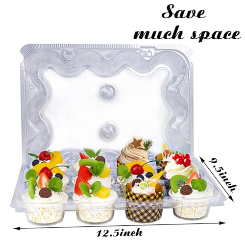 12 Counts x 15 Sets Cupcake Containers 12 Count Cupcake Boxes