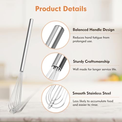 1 PCS Mini Whisk,Small Whisks for Cooking