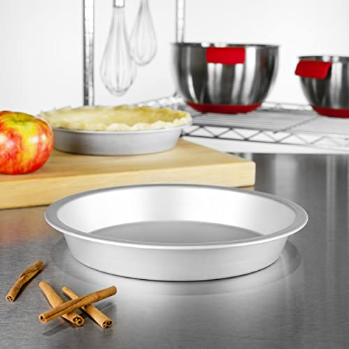 Fat Daddio's PIE-10 Anodized Aluminum Pie Pan, 10 x 1.5 Inch - size: 10 x 1.5 Inch