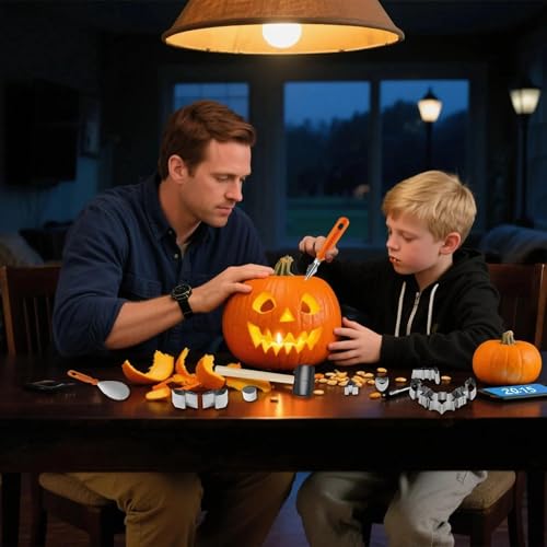 Halloween 24 Pcs Pumpkin Face Carving Kit, Stainless Stencil Cookie Cutter - size: For beginner