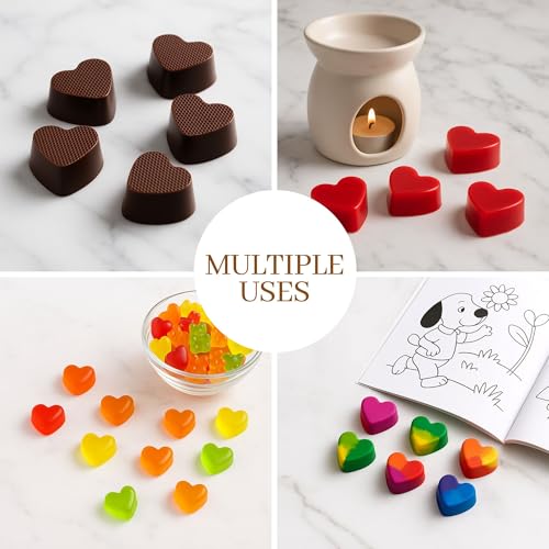 Mrs. Anderson’s Baking Chocolate Mold, European-Grade Silicone, Hearts - style: Hearts