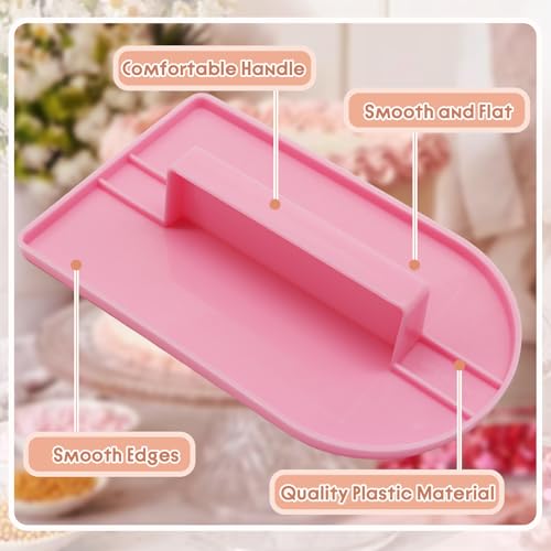 Bonsicoky 2 Pack Fondant Smoothing, Green & Pink - color: Green & Pink