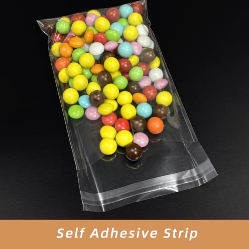 4x6 Inch Cookie Bags, 120 Pcs Clear Self Sealing Cellophane Treat Bags for Candy, Jewelry, Gift Wrapping, Party Favors, Crafts, Cookie Wrappers Self Adhesive - size: 4x6 Inch