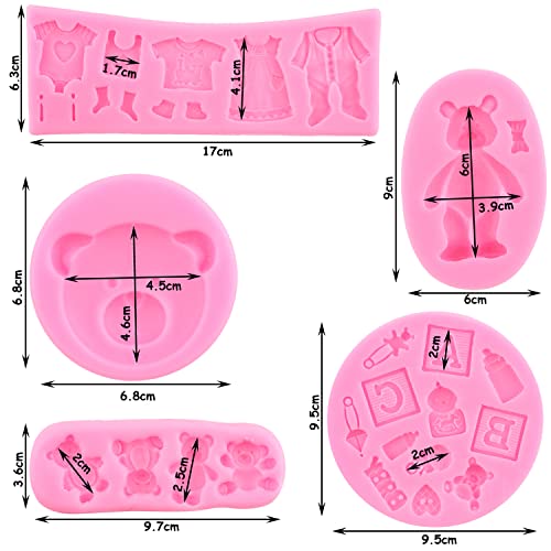ZiXiang Baby Silicone Fondant Cake Mold Bear Silicone Molds - color: Style B