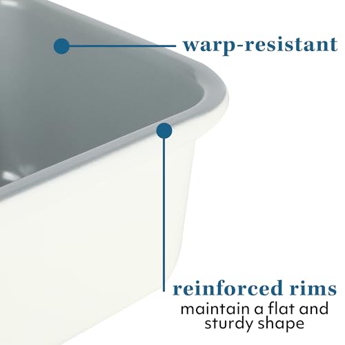 Sur La Table Kitchen Essential Bake Sale 9 X 5 Inch PFOA, PFAS, PTFE Free Nonstick Loaf Pan - Linen White - size: Loaf Pan (9" x 5")