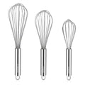 NileHome 3-Pack Stainless Steel Whisk Set, Kitchen Utensils for Cooking - color: Silver, size: 3 Piece