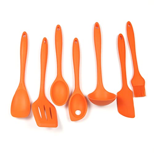 Chef Craft Premium Silicone Spoon Spatula, 11.5 inch, Orange - color: Orange