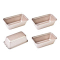 6x3 Inch Mini Loaf Pan Set of 4 Nonstick Carbon Steel Pans for Bread Baking - size: 6x3" 0.7Lb 4Pcs