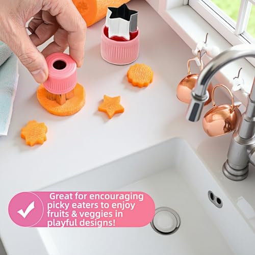 12-Piece Cookie Cutters Set-Stainless Steel&BPA-Free Shapes for Baking (Bear,Rabbit,Star,Flower) DIY Cookies,Mini Pies,Fondant,Veggies|Dishwasher Safe,Gift for teenager & Parents (12, Pink) - color: Pink