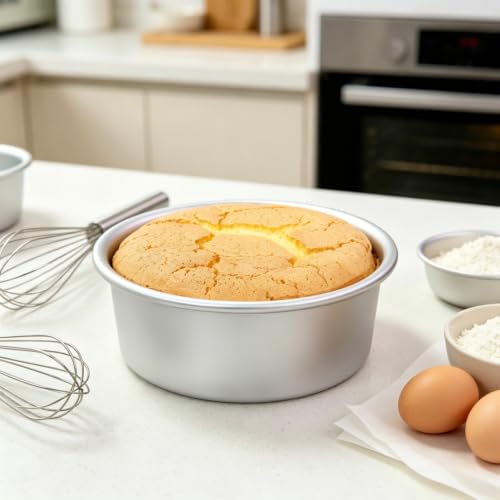 5-Pack 5 x 2 Inch Mini Round Cake Pans, Non-Stick Aluminum Bakeware Set