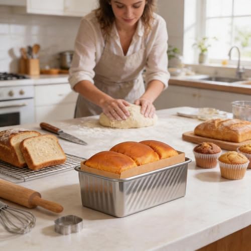 50/100Pcs Mini Loaf Pan Liners for Baking Bread, 6x3in Non-Stick Pre Cut Unbleached Parchment Paper, Disposable Sourdough Loaf Bread Liners for Baking Toast, Cakes, Cookie, Banana, Brown