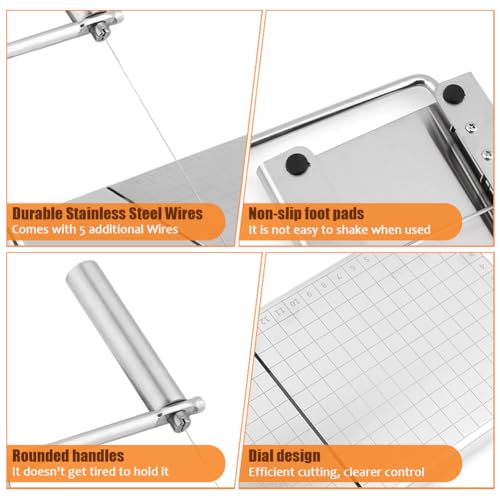 Cheese Slicer Graduated Board + 6 Extra Replaceable Wires