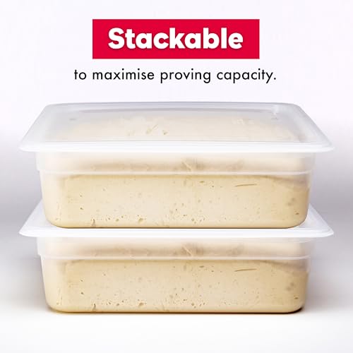 Brod & Taylor Proofing Container With 6L Capacity, Fits Up to 3000 Grams of Dough – Dough Rising Box for Bread, Sourdough & Pizza (Dishwasher Safe, BPA-Free)