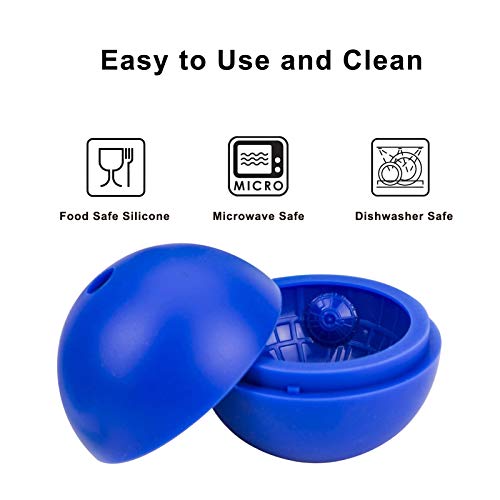 Ice Cube Mold 2 Pack Silicone 3D Space Station Ice Molds Sphere Big Ice Ball Maker for Whiskey, Bourbon and Cola (2)