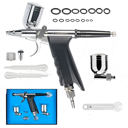 Airbrush Trigger Gun with 0.4 mm Needles 7 CC & 10 CC Cup - color: 166TH 0.4mm Airbrush Kit