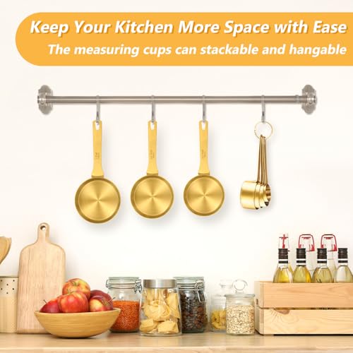 Magnetic Measuring Cups & Spoons Set for Cooking, 15pcs
