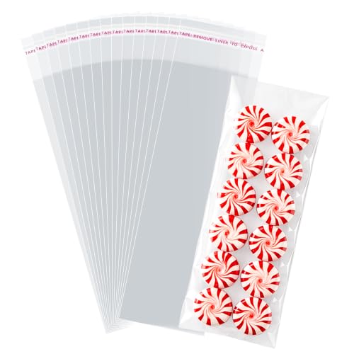 Morepack 2x6 Inch Mini Self Sealing Cellophane Bags 200Pcs - size: 2" x 6" (Pack of 200)