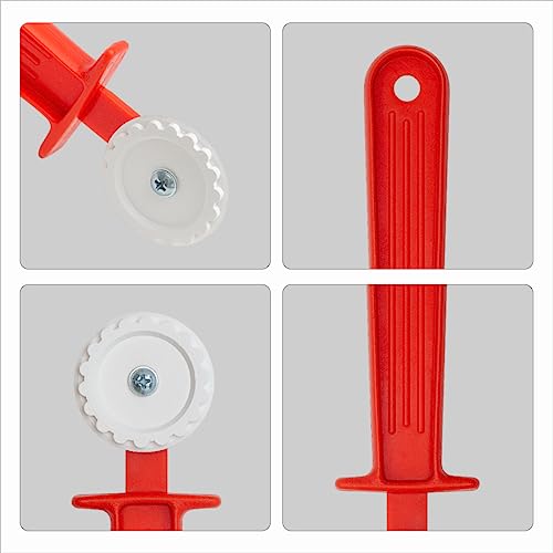 Pasta Cutter Wheel - Dough Cutter - Fluted Pastry Wheel Plastic - Roller Tool for Pasta, Ravioli with Plastic Handle, 6 Pcs, OFXDD