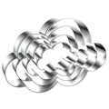 Cloud Cookie Cutter Set Large - 5 Inch, 4 Inch, 3 Inch, 2 Inch - 4 Pieces Cookie Cutters Shapes Sandwich Fondant Biscuit Clay Molds - Stainless Steel - color: Cloud