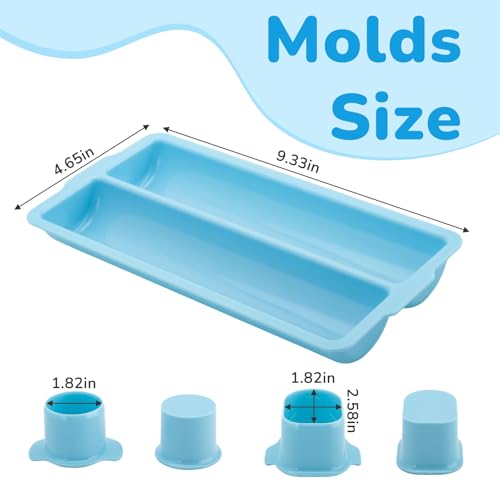Cake Pop Mold Set with Tray, Round Cake Pop Cutter and Pusher, Large Capacity Two-Row ABS Tray, Non-3D Printed, Easy to Clean, Baking Molds for Home Baking, Birthday and Wedding Parties