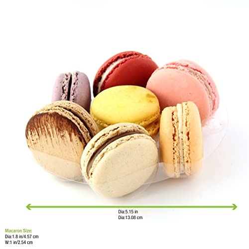 PacknWood-PK210MACYNS7RD-macarons cookies-macaron storage case-small round plastic case-cookie boxes bulk - Round Macaron Insert- (5.1" x 0.8")- case of 150 - style: Case of 150
