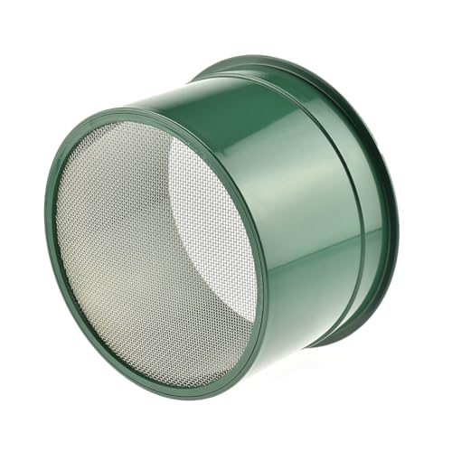 SE 5.5 Inch Mini Stackable Classifier Gold Prospecting Pan - 20 Holes/Square Inch Stainless Steel Mesh Sifting Pan, Green - size: GP4-20