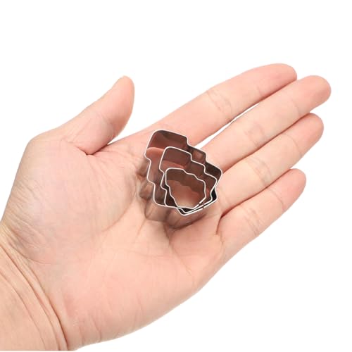 HARFINGTON 3Pcs Christmas Tree Cookie Cutters Set Assorted Sizes Stainless Steel Christmas Winter Holiday Cookie Cutters for Pastry Fondant Cake Cookie - style: Christmas Tree