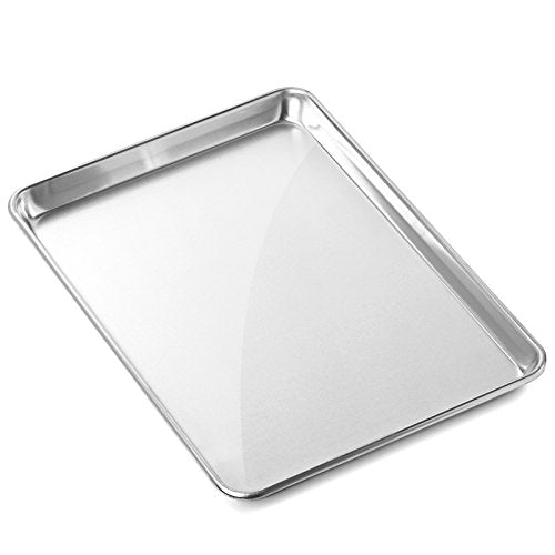 GRIDMANN 13" x 18" Commercial Grade Aluminum Cookie Sheet Baking Tray Jelly Roll Pan Half Sheet - 6 Pans - size: 13 x 18 - Standard