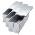 USA Pan Pullman Loaf Pan with Cover, Large w Set of 2, 13 x 4 (Pack of 3) - size: 13 x 4 (Pack of 3), style: with Lid, Set of 2