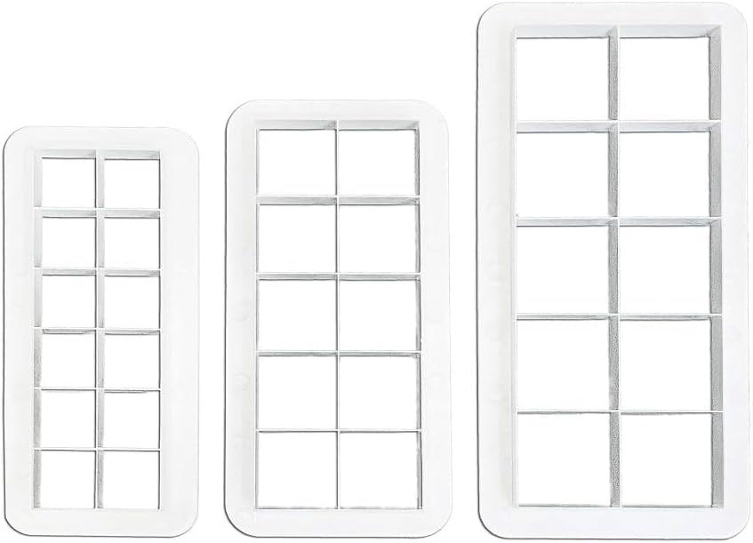 Square Cookie Cutter - Geometric Multicutter-Square Cake Fondant Cutter - 3 Size, Biscuit Cutters, Creative Cake Decorating