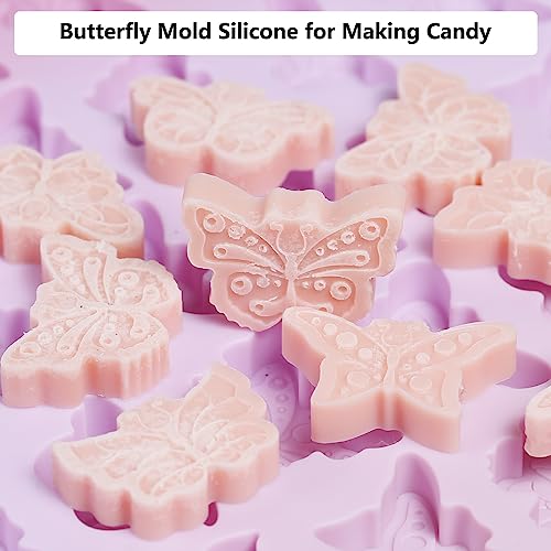 Butterfly Mold, 72 Cavities Mini Butterflies Silicone Molds - color: Butterfly
