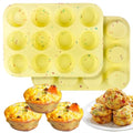 2 Pack Silicone Egg Bite Molds – 12-Cavity