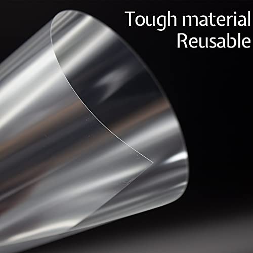 7 Mil Blank Mylar Stencil Sheet (10Pcs),12 x 12 Inch Clear Plastic Sheets, Acetate Sheets for Crafts, Plastic Sheets for Cutting Machine, PET Stencil Material - size: 7mil, 12" x 12”, 10 Pack
