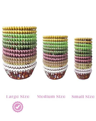 qiqee Christmas Jumbo Cupcake Liners 300PCS Cupcake Liners Cupcake Cups 6 Designs Christmas Gingerbread Man Cupcake Papers Baking Cups Cupcake Wrappers (Large Size) - color: Christmas Gingerbread Man, size: Large / 300 Counts