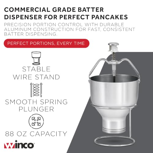 Winco B00HFASGM2 Aluminum Pancake Dispenser, Medium - size: Medium