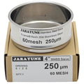 4 Inch 60 Mesh Stainless Steel Test Sieve, 0.3 mm Aperture - size: 60mesh (250µm)