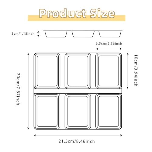 6-Cavity Mini Loaf Pan-Gold - size: 6 Cavity Gold