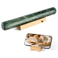 Natural Marble Rolling Pin for Baking, 12inch French Heavy Dough Roller - color: 12"x1.5"-Green