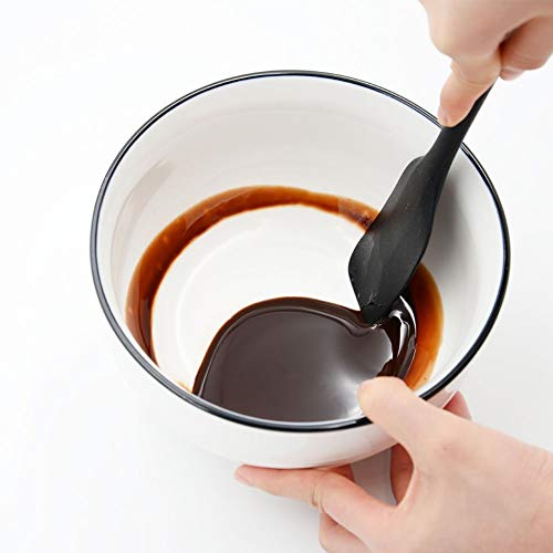 3-Piece Silicone Spatula Set, 600°F Heat Resistant, Black - color: A-Black