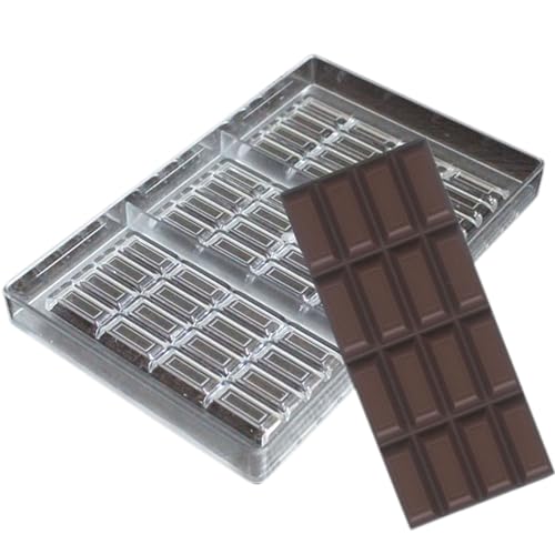 Grainrain polycarbonate chocolate bar moulds polycarbonate chocolate mold clear hard plastic candy mould bakeware candy making supplies (19355) - color: 11