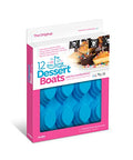 Mobi 12 Dessert Boats Silicone Baking Mold Blue