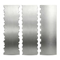 3 Pack Stainless Steel Cake Scraper Set, 8.66 Inch Double-Sided Pattern Edge Cake Decorating Combs for Buttercream, Frosting, Mousse and Baking Projects