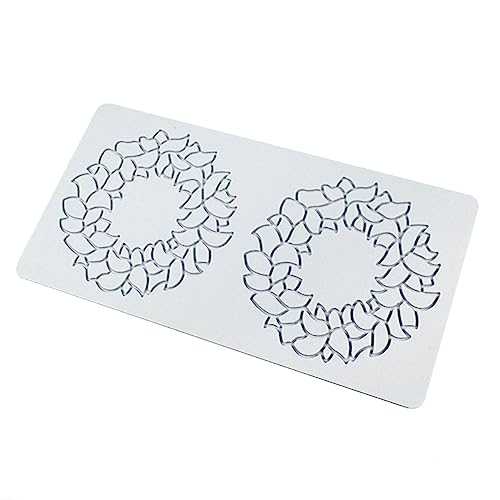 Hollow Snowflake Silicone Chocolate Candy Fondant Mold 3D Embossing Cake Fondant Clay Mould for Cupcake Top Sugar Craft Cake Decoration (C Flower Ring) - size: C_ Flower Ring