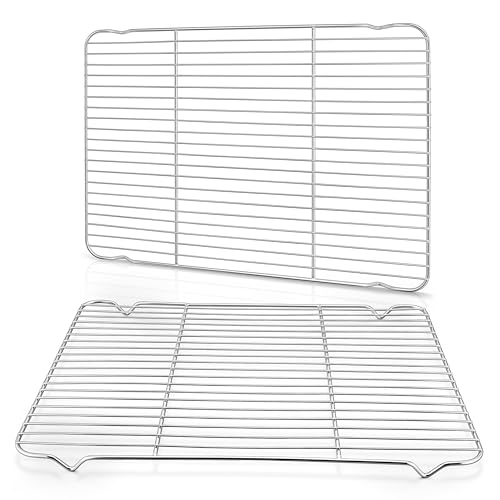 Homikit 16.6 x 11.5’’ Large Cooling Rack, 2 Pack Stainless Steel Wire Rack - size: 16.6*11.5 Inch