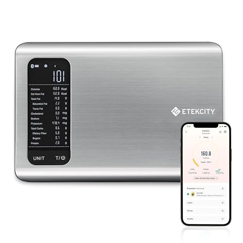 Etekcity Food Kitchen Scale with Nutritional Calculator, Smart App, 11lb - color: Stainless Steel 1