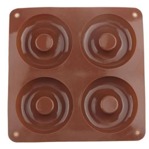 4 Cavity Donut Shaped Silicone Chocolate Molds