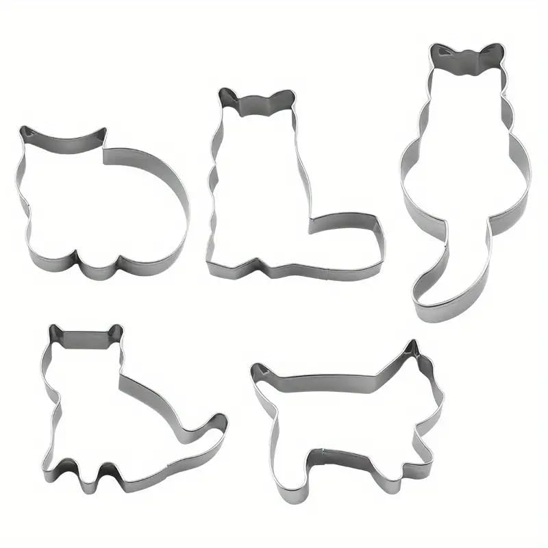 Generic 9pcs Kitten Cat Pastry Cutter Set, Adorable Cat-Themed Cookie Cutters