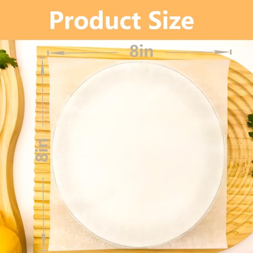 Vlwltl 200Pcs 8x8 in Parchment Paper Sheets, White Parchment Paper for Baking, Square Baking Paper Sheets, Wax Paper Squares, Precut Parchment Sheets for Cookies, Air Fryer, Grilling Rack, Oven - size: 200Pcs 8''x8''