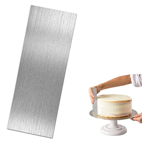 8.6 Inch Stainless Steel Cake Scraper Metal Scraper for Cake Smoother Leveler Scraper Cake Decorating Comb Cake Cutter for Mousse Butter Cream - size: Style 1