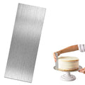 8.6 Inch Stainless Steel Cake Scraper Metal Scraper for Cake Smoother Leveler Scraper Cake Decorating Comb Cake Cutter for Mousse Butter Cream - size: Style 1